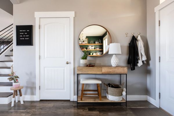 Entryway Mirror (IKEA) and Table (West Elm)