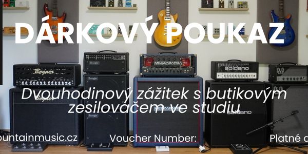 Gift voucher for a two-hour boutique amplifier experience in a studio.