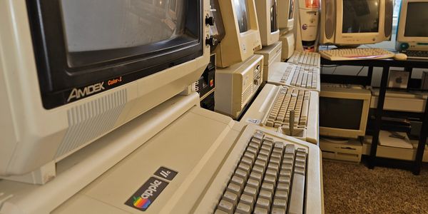 Several vintage computers