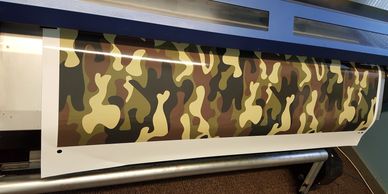 Army camouflage car wrap