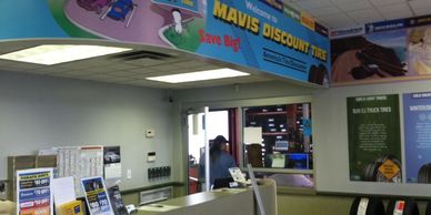 Mavis Discount Tire welcome banner