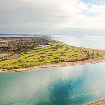 Hayling island aerial view