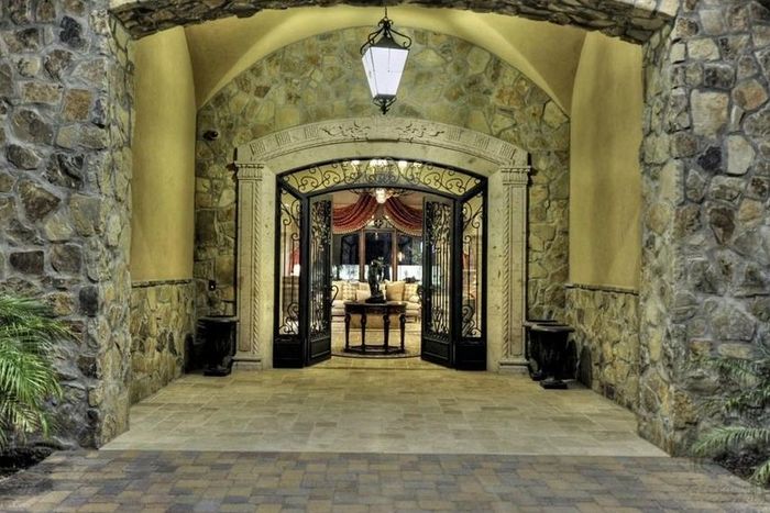 Entry and Foyer to a 10,000 sq. ft. home built by Goldmark Homes in 2011