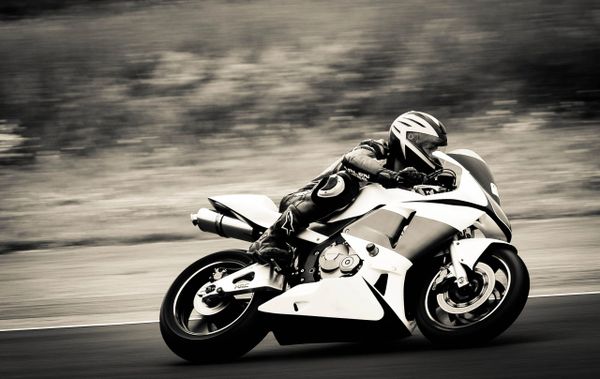 Honda CBR 600 RR at a  track day