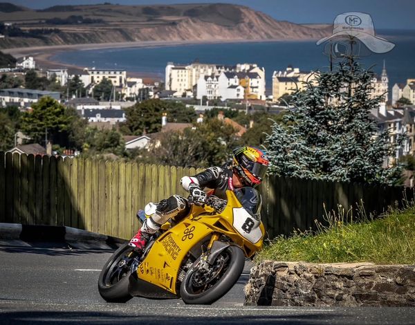 Prosperity Racing's Ducati 916 at the Isle of Man Classic TT 2025 ridden by Davey Todd