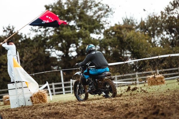 Custom Kawasaki KLR 650 Racing at Malle Mile