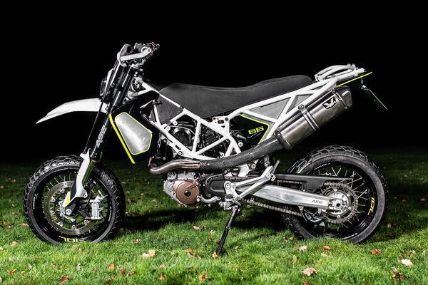Husqvarna 701 supermoto custom by ASE Custom motorcycles, West midlands, UK