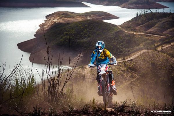 Riding through the mountains of Portugal on KTM EXC300