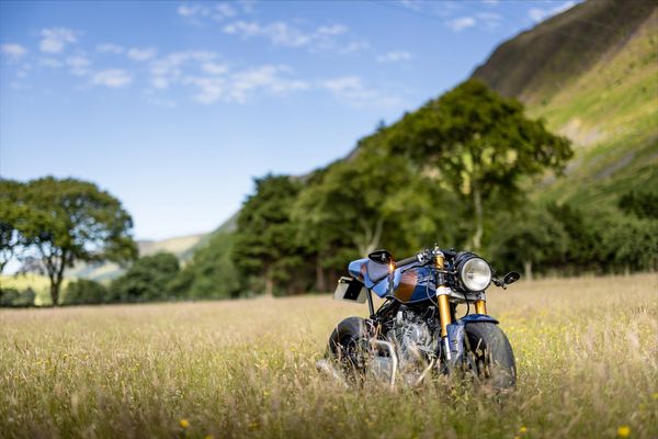 Yamaha XV920 café racer build - Alpha- in Snowdonia national park