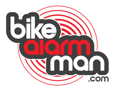 Bike alarm man logo