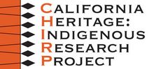 Logo of the California Heritage: Indigenous Research Project with acronym CHIRP.