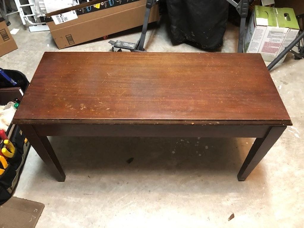 This bench came with the Steinway and Sons Model M Grand Piano. I decided to refinish the bench to