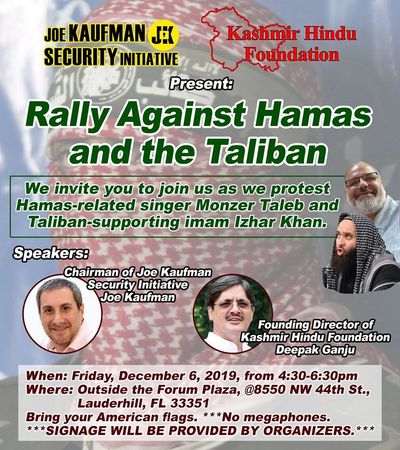 Rally Against Hamas and the Taliban