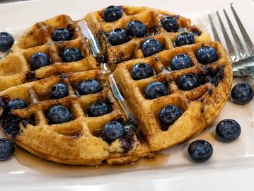 blueberry belgian waffles