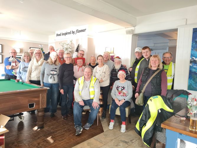 Proud Christmas gathering at the Victory