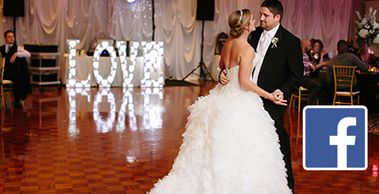 A Red Letter Day offers large marquee & LED letters available to rent for your wedding reception.