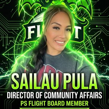 Portrait of Sailau Pula, Director of Community Affairs for PS Flight Board.
