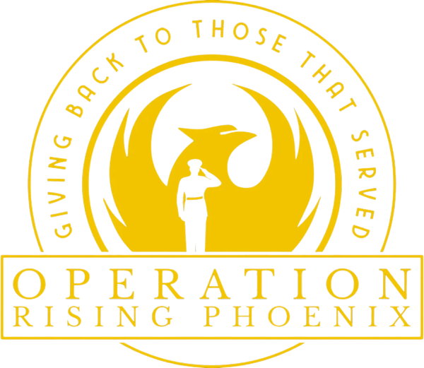Operation Rising Phoenix Logo Gold transparent background
