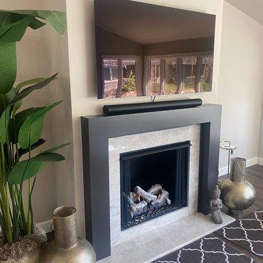 New Build Gas Fireplace and Ventless Gas Logs