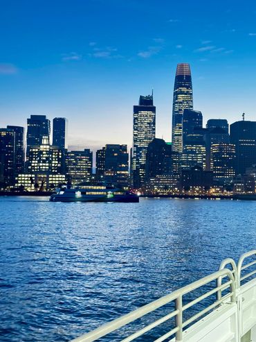 San Francisco lit up at night Photographed by Reinert Webb