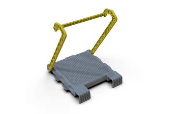 NYLOTREAD Ladder Work Platform, Ladder Platform Accessory, Ladder Step Attachment