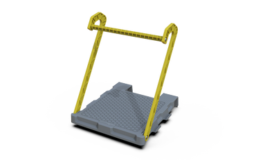 NYLOTREAD Ladder Work Platform, Ladder Platform Accessory, Ladder Step Attachment