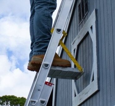 NYLOTREAD Ladder Work Platform, Ladder Platform Accessory, Ladder Step Attachment