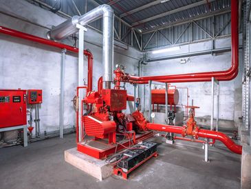 epic machinery with red color pipes attached to it