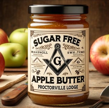 Pint jar of Sugar Free Apple Butter