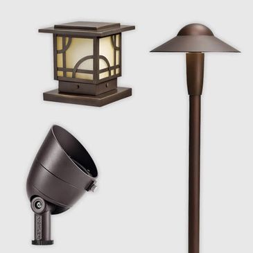Path Light led Kichler Landscape light #led #pathlight #landscapelighting #kichler #copper #accent