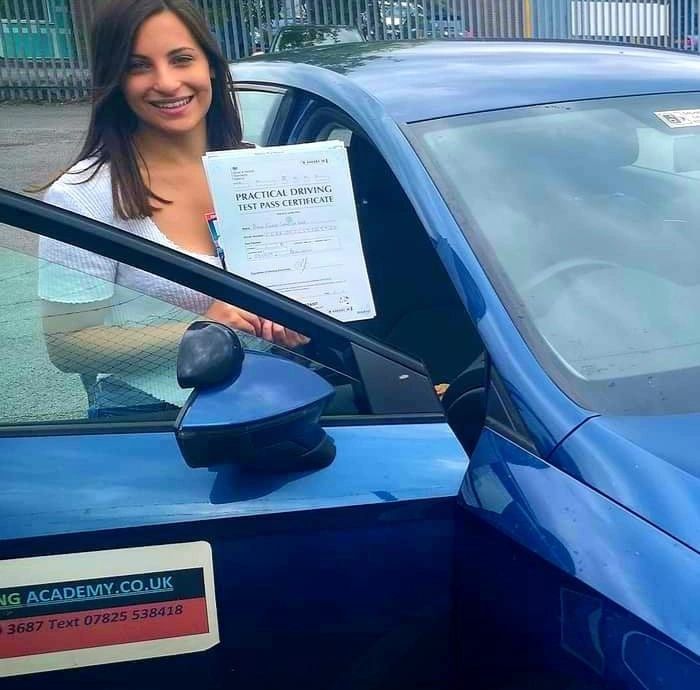 Karry past first time in Kingswood descent driving test center.