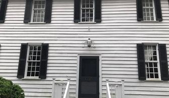 Shutters to match original 1700's Virginia home. Not all in this picture were reproduce, some are original. Can you tell which ones?