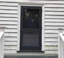 1700's home in Virginia. Front louvered door made to match existing molding and louver style.