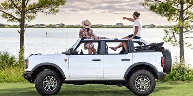 Bronco Badlands Rentals from Destin Jeep Rentals on Scenic Highway 30A