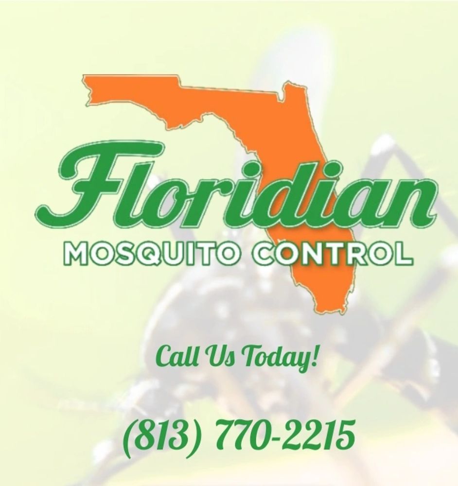 Floridian Mosquito Control advertisement with contact number.