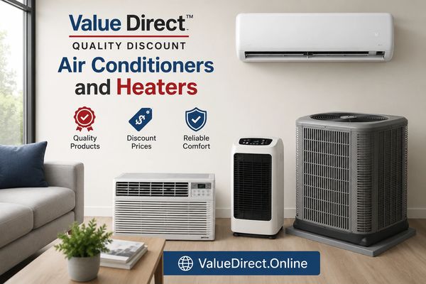 Value Direct™ Quality Discount Air Conditioners and Heaters.