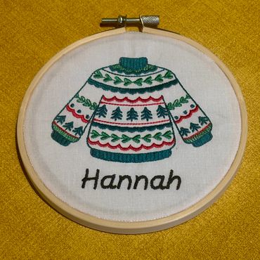 Christmas Jumper Green (Personalised)