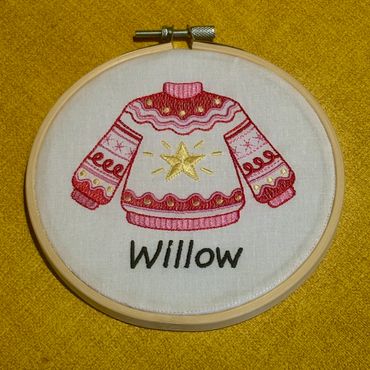 Christmas Jumper Pink (Personalised)