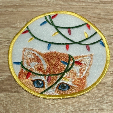 GInger Christmas Kitten