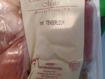 Pork Tenderloin, 1.95# @ $8/#.  