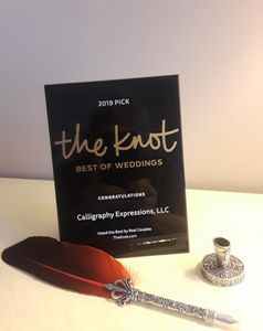The Knot 2019 "Best in Weddings" award.