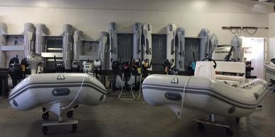 Achilles and Duras Inflatable Boats for sale in Los Angeles.  Dinghy, RIB, Yacht Tender, Runabout.