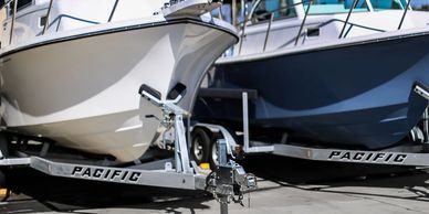 Pacific Trailers sales and service.  Boat trailer repair and replacement parts.