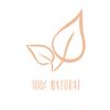 100 %  natural logo in orange color