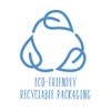 Eco friendly recyclable packaging logo