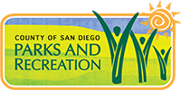 Logo of County of San Diego Parks and Recreation department.