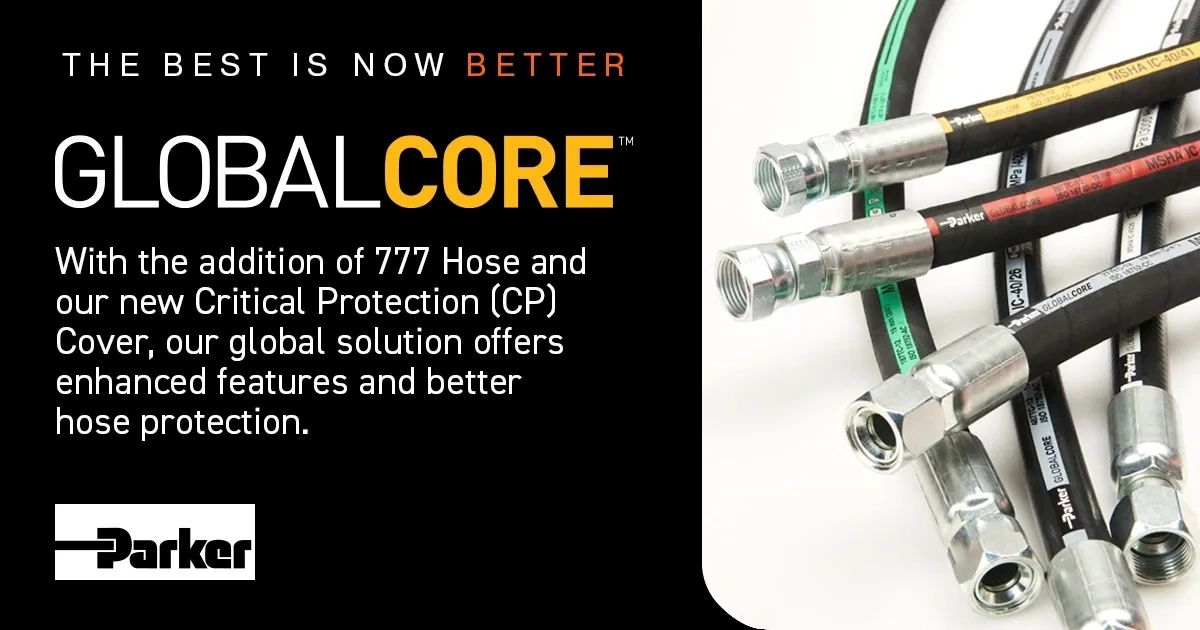 Parker GLOBAL CORE hoses with enhanced features and protection.