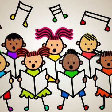 kids choir clip art