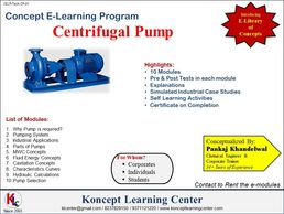 Concept E-Learning Program on Centrifugal Pump
KLC Chemical Industries Technical Training Programs