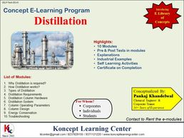 Concept E-Learning Program on Distillation
Chemical Industries Technical Training Programs